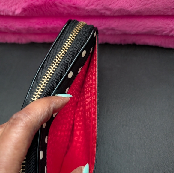 Kate Spade Black Polka Dot Bag and Wallet - Picture 8 of 11